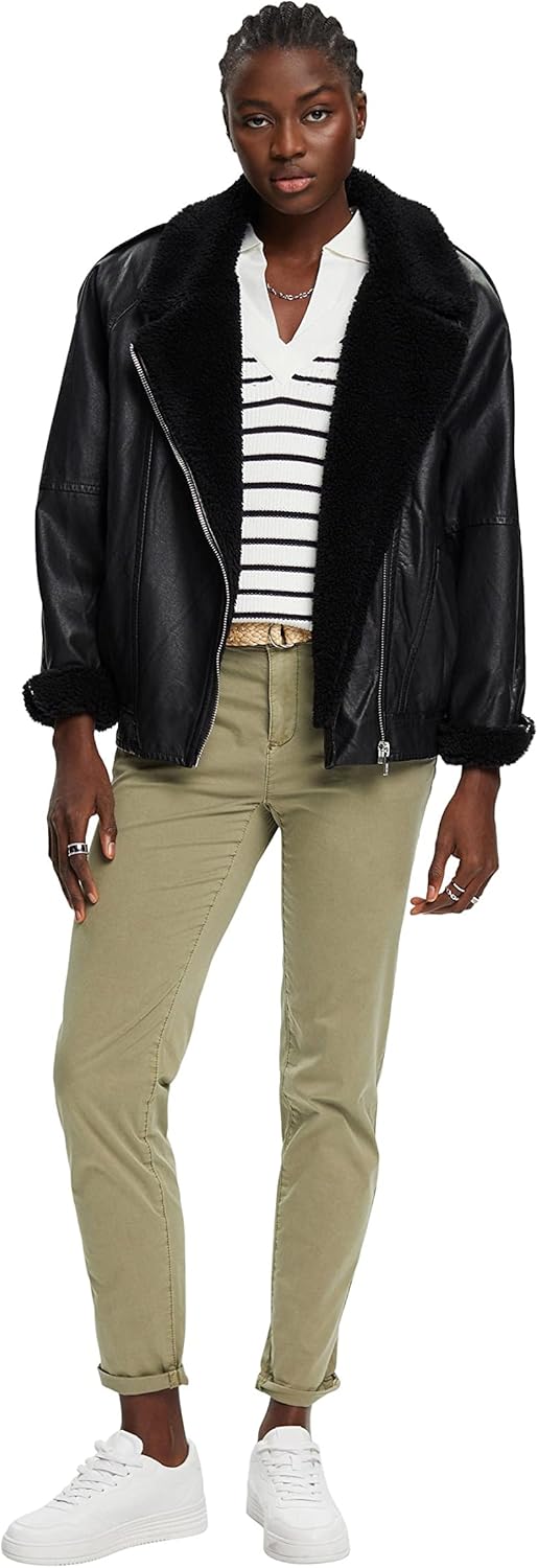 ESPRIT Damen Hose 32W / 30L 345/Light Khaki, 32W / 30L 345/Light Khaki