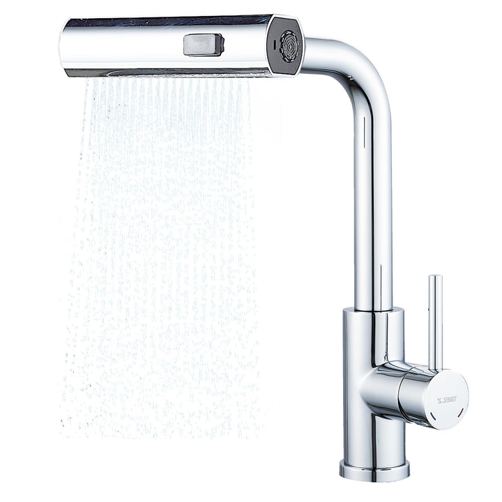 BELZ Wasserhahn Küche mit Herausziehbarer Brause, 3 Strahlarten, 360° Schwenkbarer Spültischarmatur,