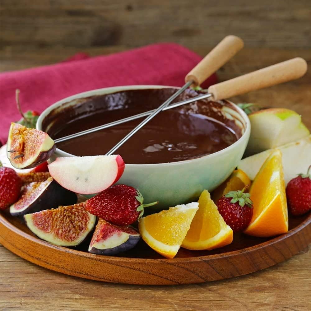 STAUB Set mit 6 Langen Fondue-Gabeln, Edelstahl, Silber, 26 x 9 x 2.3 cm, 6-Einheiten