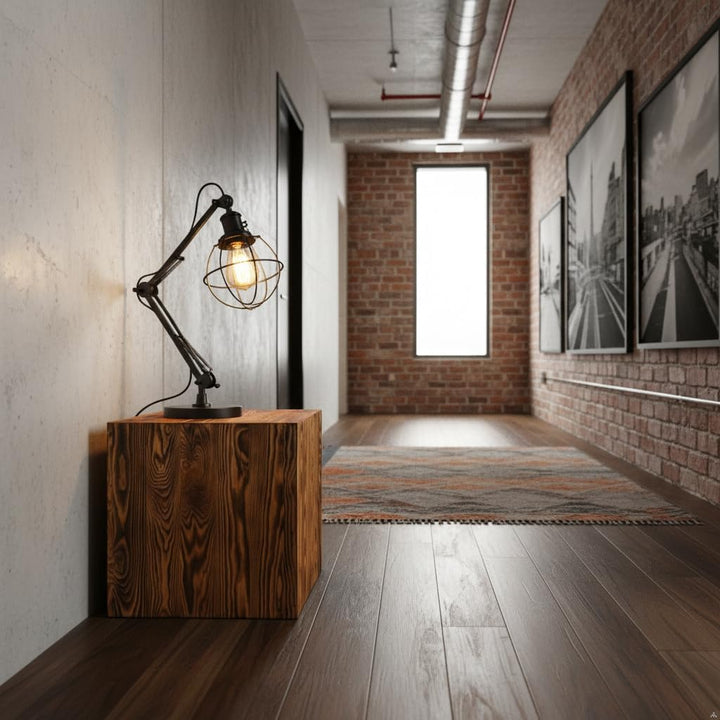 DECOKTIVO Holzsäule, Rustikale Dekosäule, Baumstamm Deko, Bodenwindlicht Ständer, Blumensäule Holz,