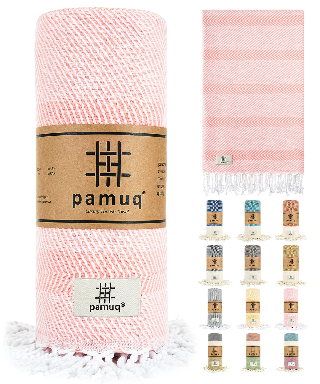 Strandtuch XXL Saunatuch Badetuch Hamamtuch Gross Baumwolle Duschtuch Pestemal Handtuch Fouta Pareo
