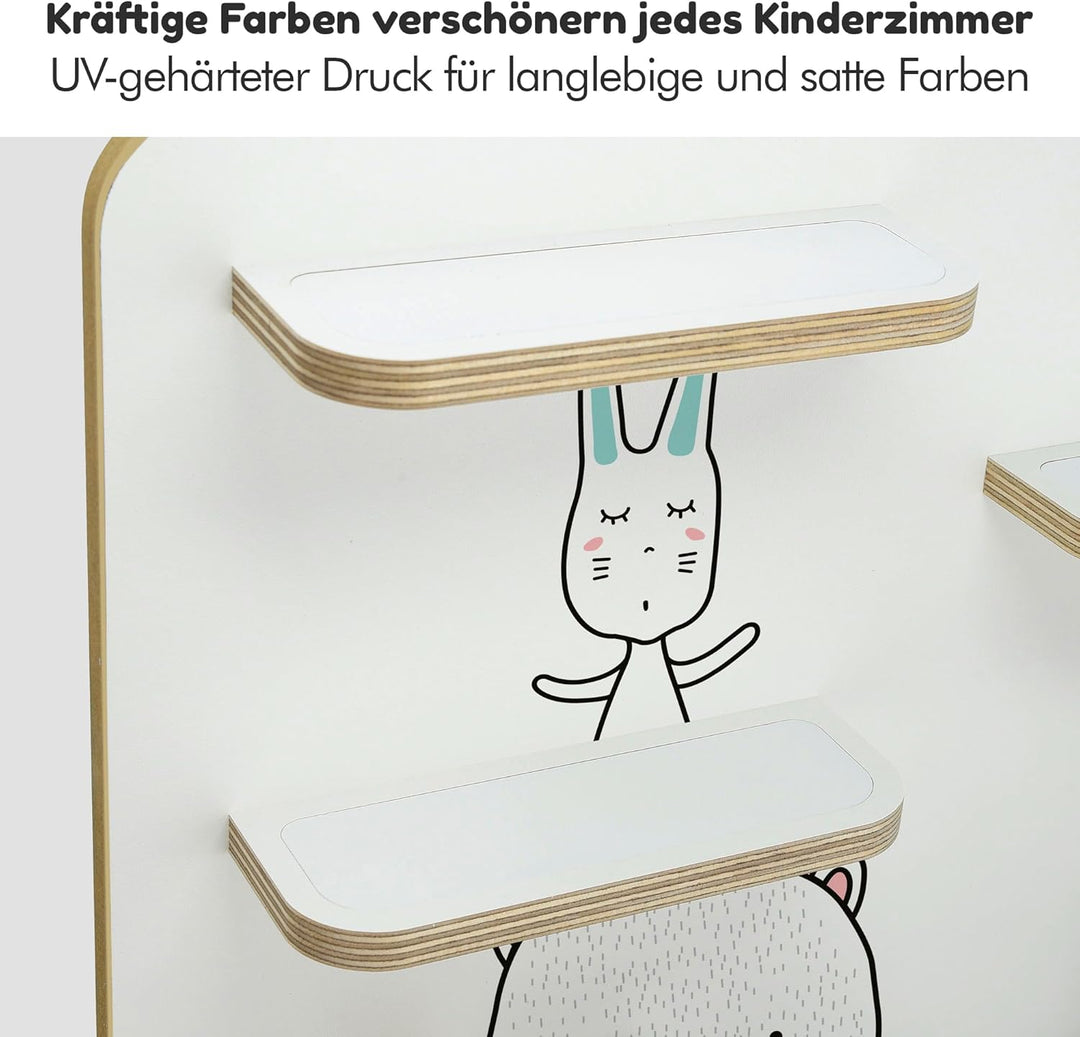 stadtecken Holzregal passend für Toniebox 2 I Geeignet für ca. 50 Tonies I Perfekte Aufbewahrung im