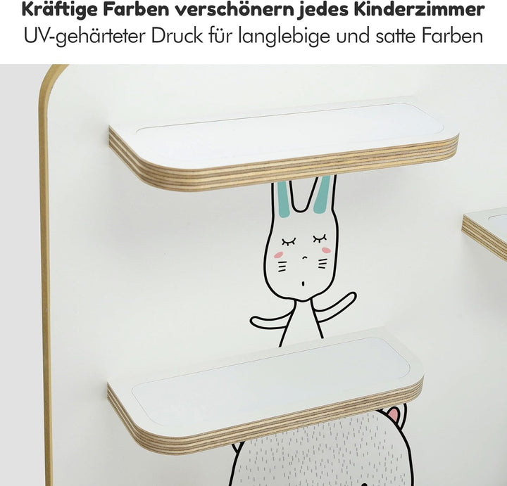 stadtecken Holzregal passend für Toniebox 2 I Geeignet für ca. 50 Tonies I Perfekte Aufbewahrung im