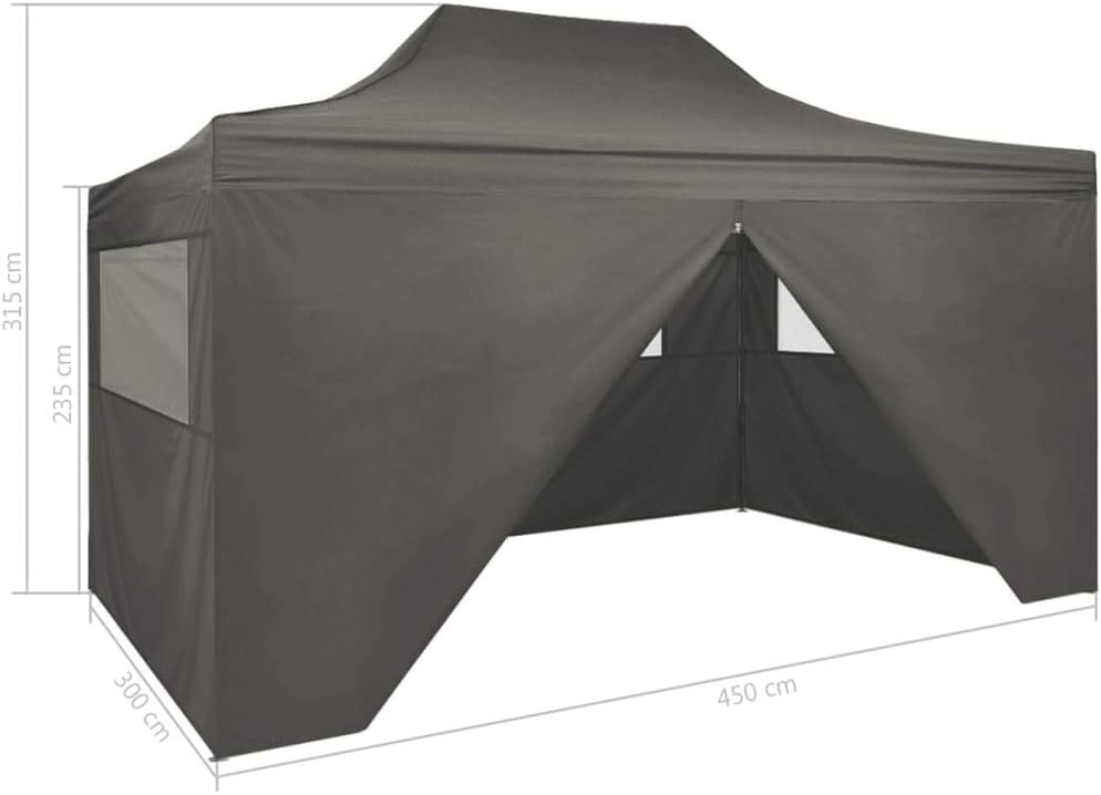 Festnight Faltzelt Pop-Up mit 4 Seitenwänden | Partyzelt | Gartenzelt | Garten Pavillon | Festzelt |