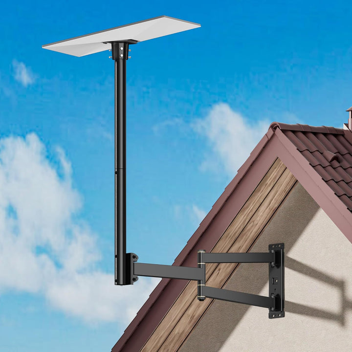 Starlink Gen 3 Wandhalterung, 360° Einstellbare V3 Halterung with 755mm Langem Arm, Verstellbaren Ma