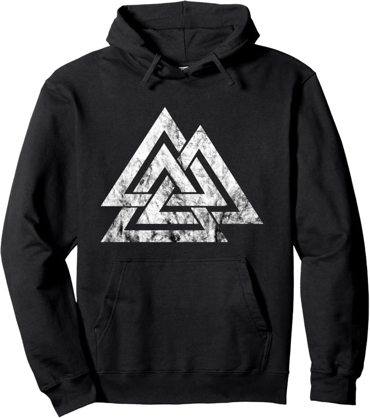 Valknut Symbol Nordic Wicca Wikinger Odin Schild nordische Mythologie Pullover Hoodie
