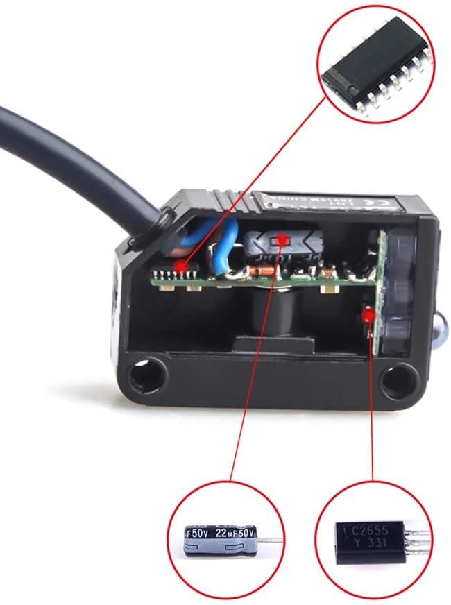 Photoelektrischer Infrarotschalter, IR-Photoelektrischer Sensorschalter, 12-24VDC E3Z-D61 Diffuse Re