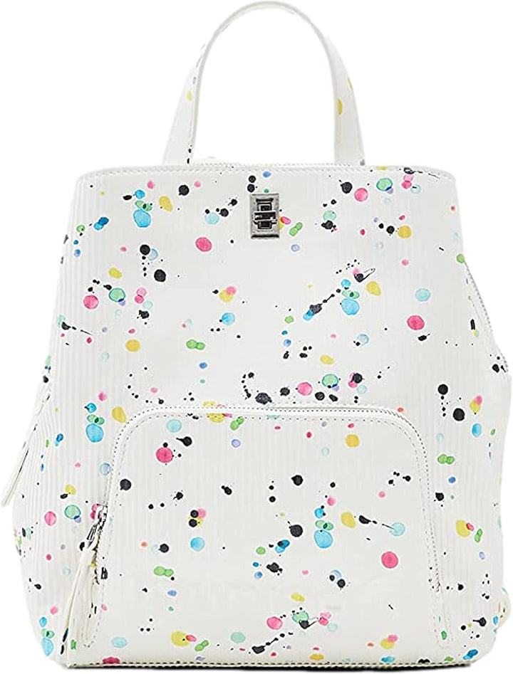 Desigual Damen Back_neon Art_sumy BACK NEON ART SUMY MINI 1001 RAW, Weiss, Einheitsgrösse EU