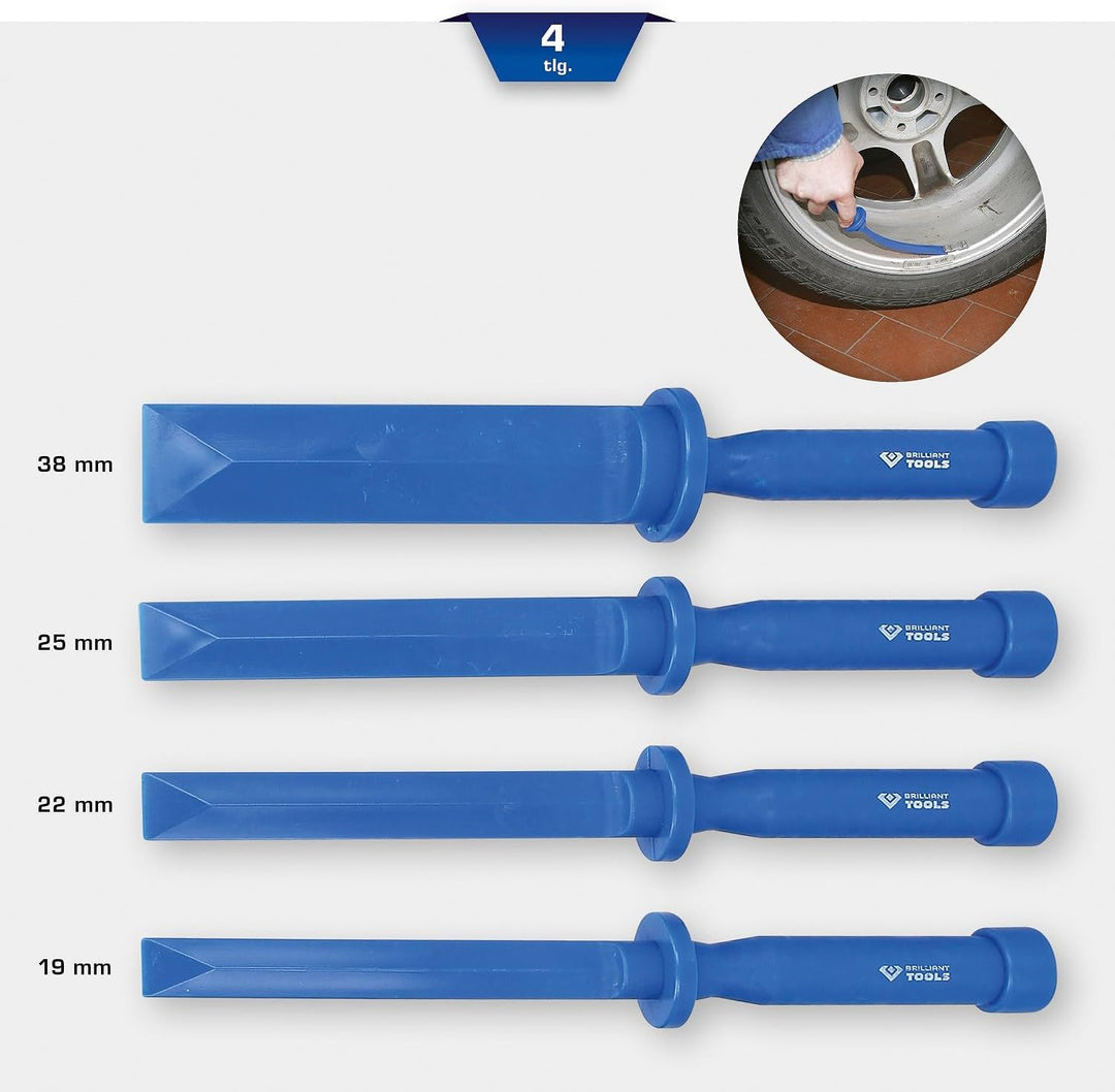 BRILLIANT TOOLS BT691150 Kunststoff-Schaber-Satz, 4-tlg [Powered by KS TOOLS]