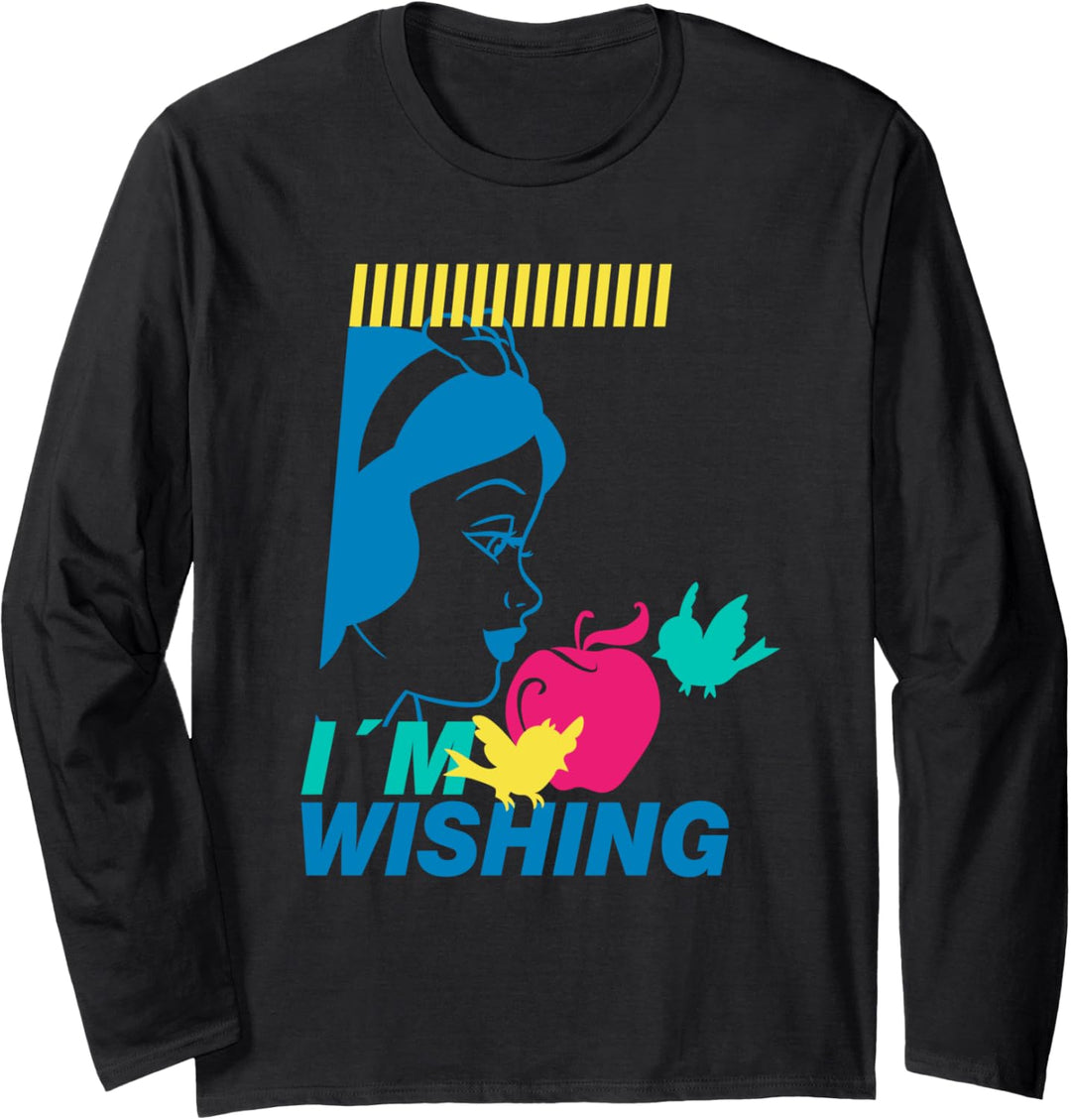 Disney Snow White I'm Wishing Pop Art Langarmshirt