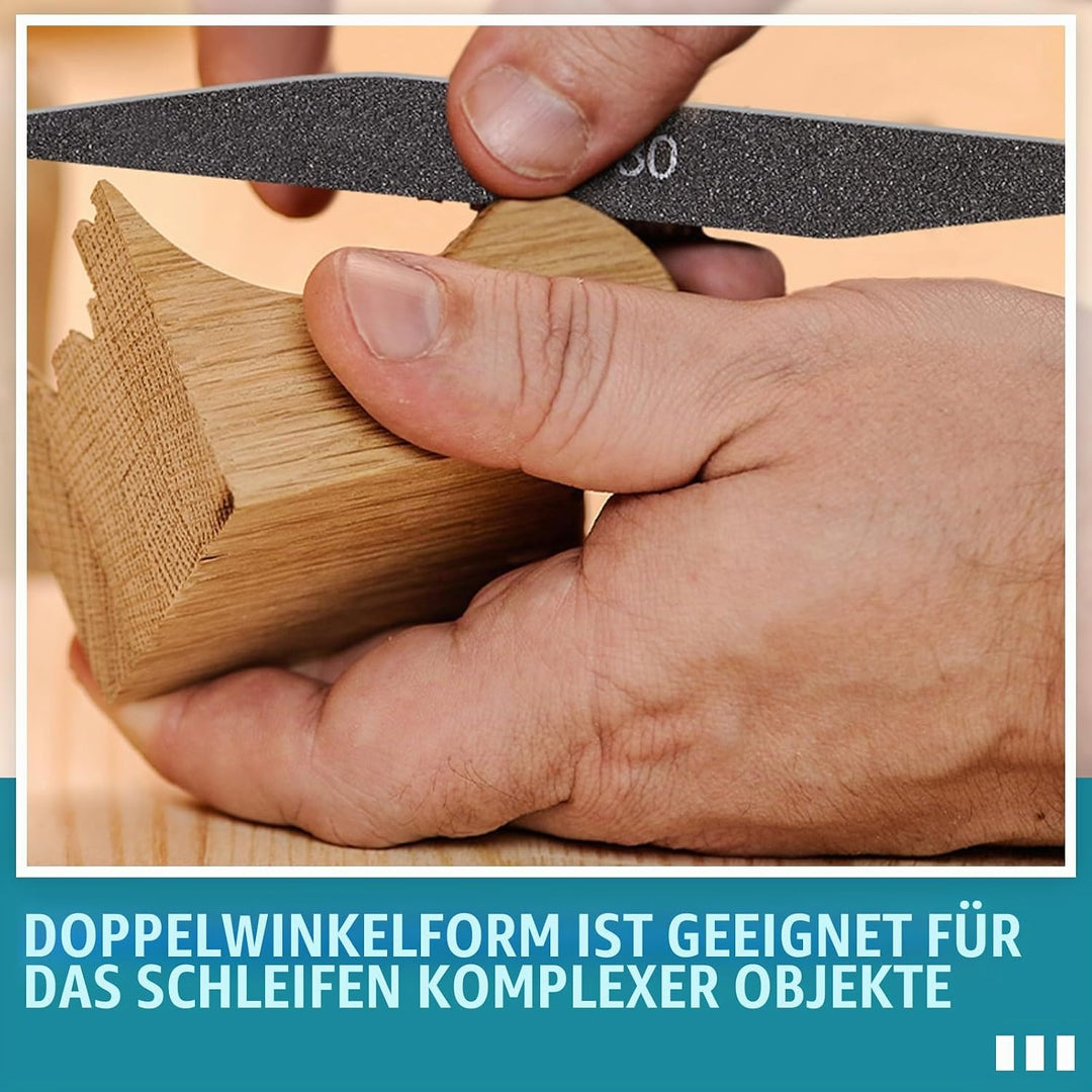 Honoson 40 Polierstäbe für Kunststoff Modell Metall Holz Schleifstäbe Modellbau Werkzeug Schleifpapi