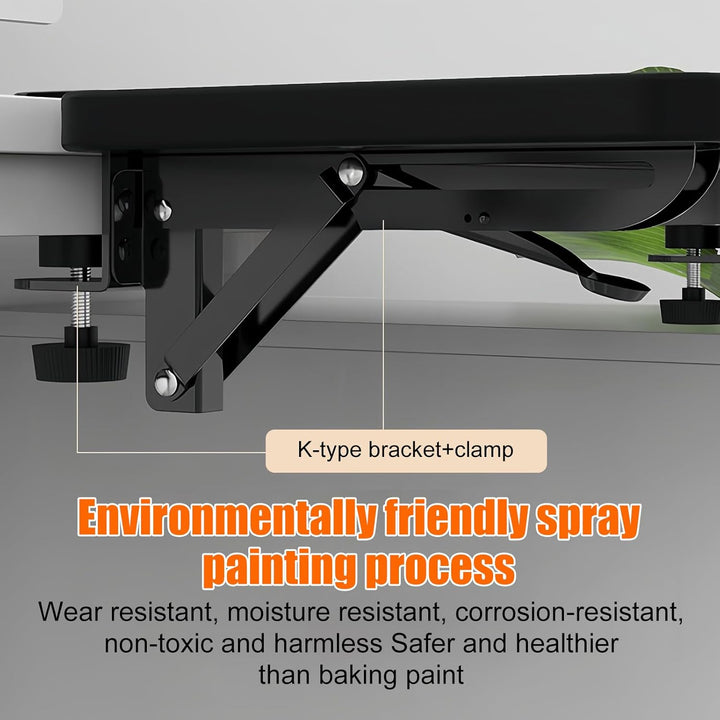 Tischverlängerung, Schreibtisch Erweiterung Ergonomische 20×24cm, 90° Faltbare Armauflage, Schreibti