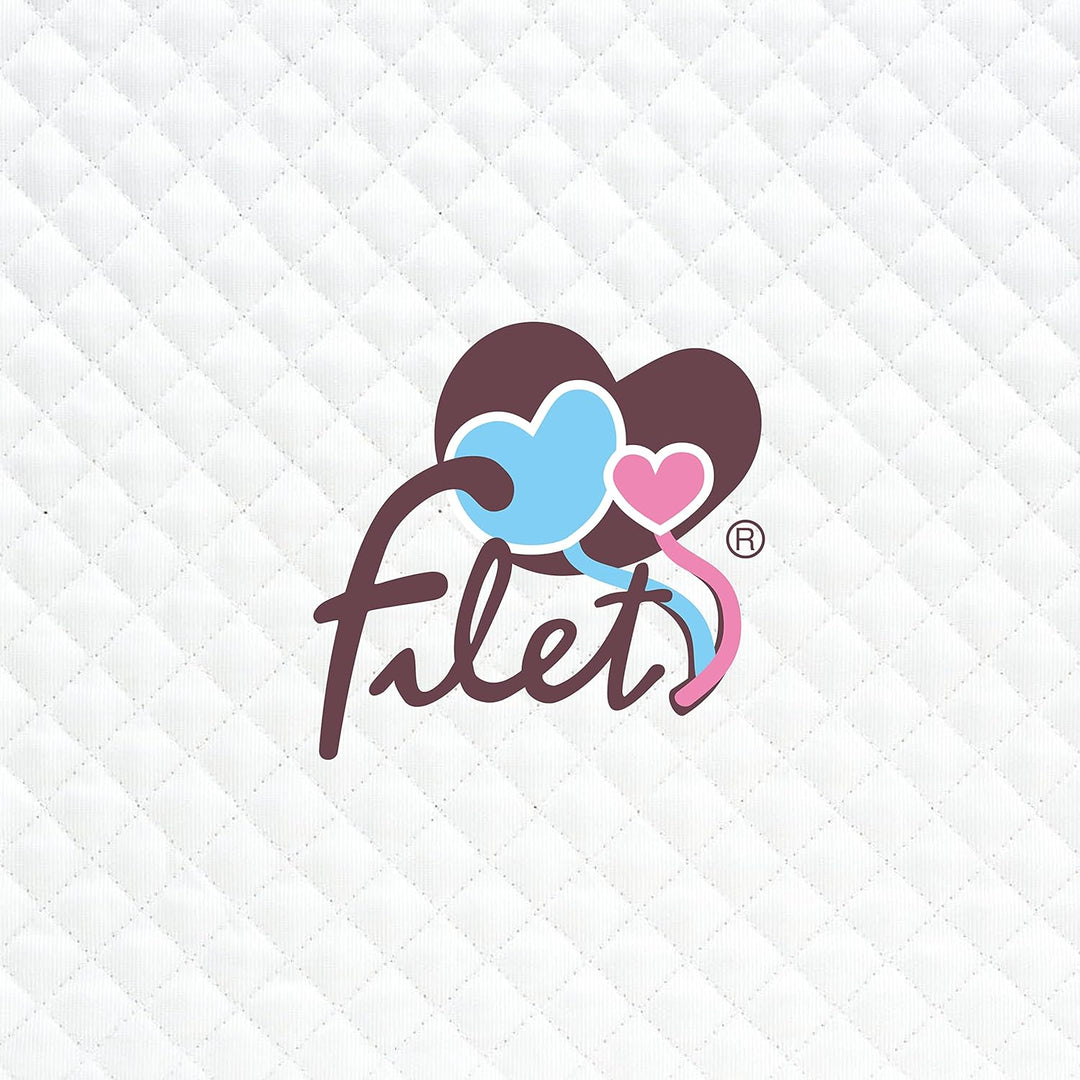 FILET - Babytragetuch Laken Set Weiss und Taubengrau, Bestehend aus 1 Laken mit Ecken unten, 1 Laken