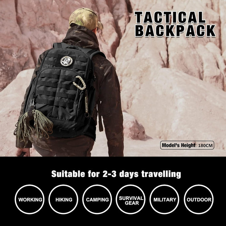 Mardingtop 25L/28L/40L Militär Rucksack Herren Arbeit für Taktischer Assault Wandern Reisen Outdoor