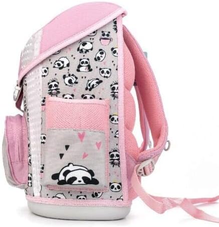 SCOOLSTAR Panda Schulranzen Mädchen 1 Klasse Tornister Schulrucksack Schultasche Set 3 teilig inkl.