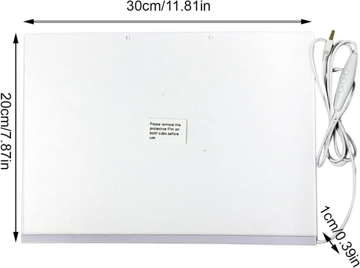 LED Notiz Board Mit Farben,Beschreibbare Leuchtfläche - Malbrett Mit 7-Farben Stiften Für Büro Unter
