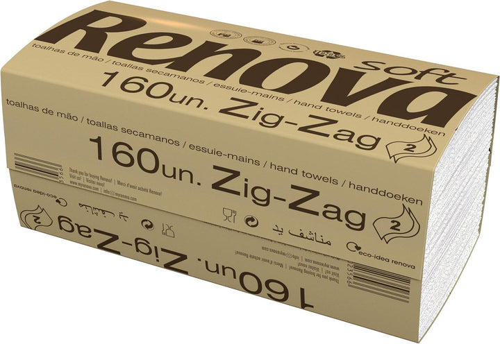 Renova Handtücher Zig-Zag – 20 Packungen mit 160 Stück