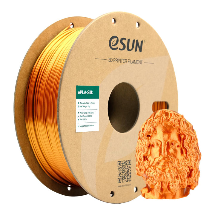 eSUN Seide Metall PLA Filament 1.75mm, Seidig Metallisch 3D Drucker Filament PLA, Massgenauigkeit +/