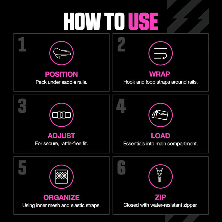 Muc Off Saddle Bag 700ml One Size