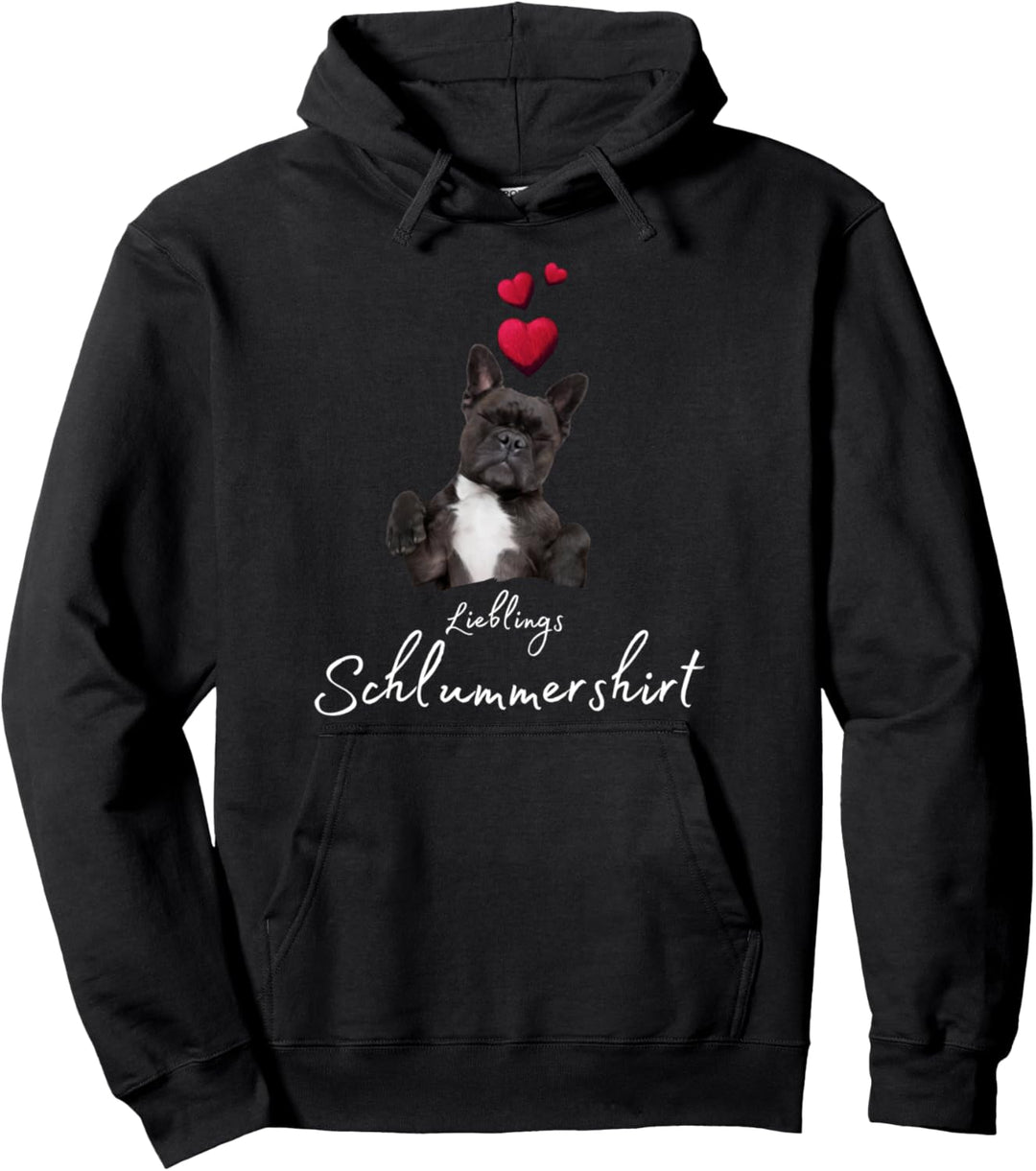 Lieblings Schlafshirt Hund mit Herz Schlafanzug Hundemotiv Pullover Hoodie