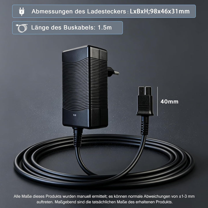Ladegerät für Poolroboter, 16.8V Ladegerät für Aiper Scuba S1 Akku Roboter Pool Reiniger Kompatibel