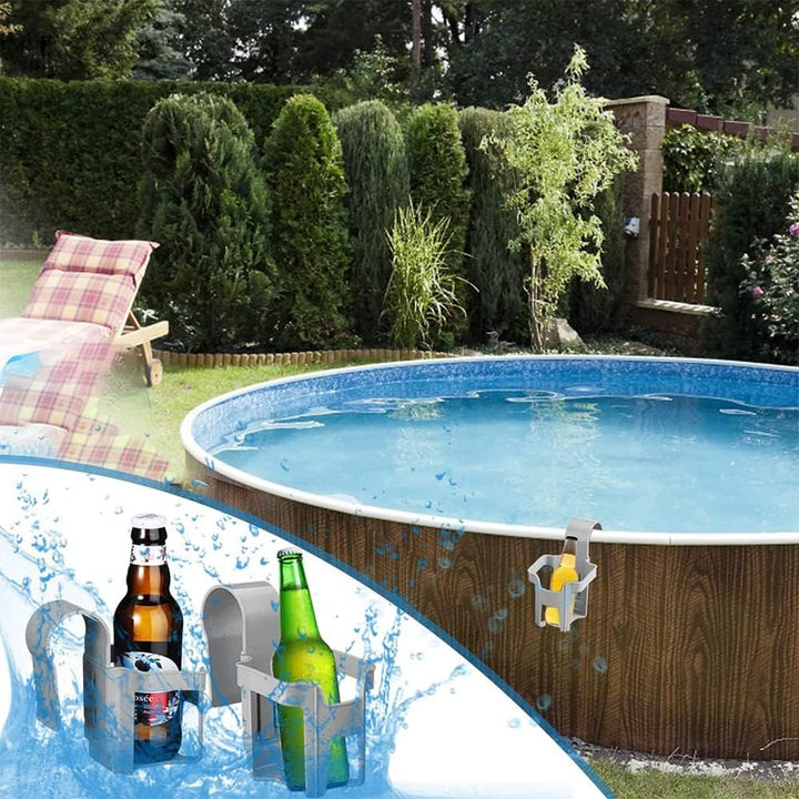 4 Stücke Getränkehalter Poolrand, Pool Becherhalter, Poolside Getränkehalter, Getränkehalter Pool, z