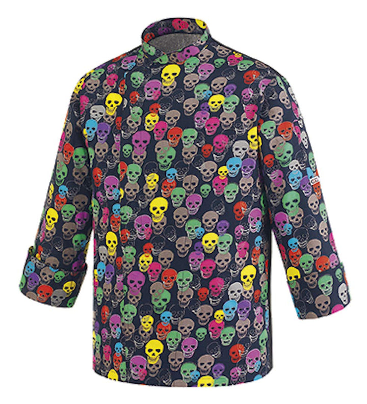 EGOCHEF Emporio Ferraris Fantasy Kochjacke, S Color Skulls