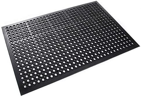 rg-vertrieb rutschfeste Gummimatte 90x150cm mit Rand | Robuste Ringgummimatte für Aussen- und Innenb