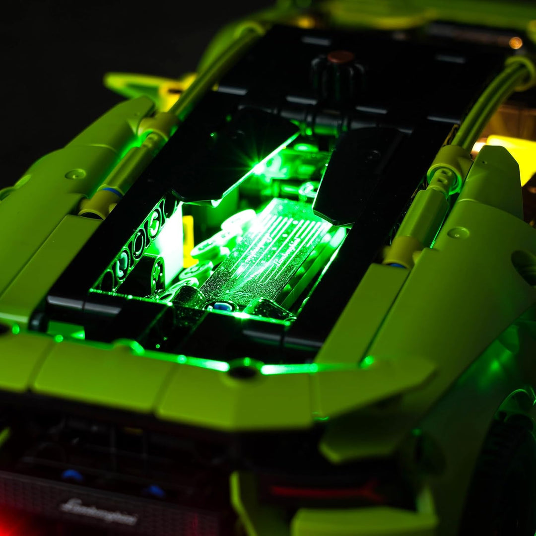 LocoLee Licht Kompatibel mit Lego Lamborghini Huracán Tecnica, Led Beleuchtungs Compatible with Lego
