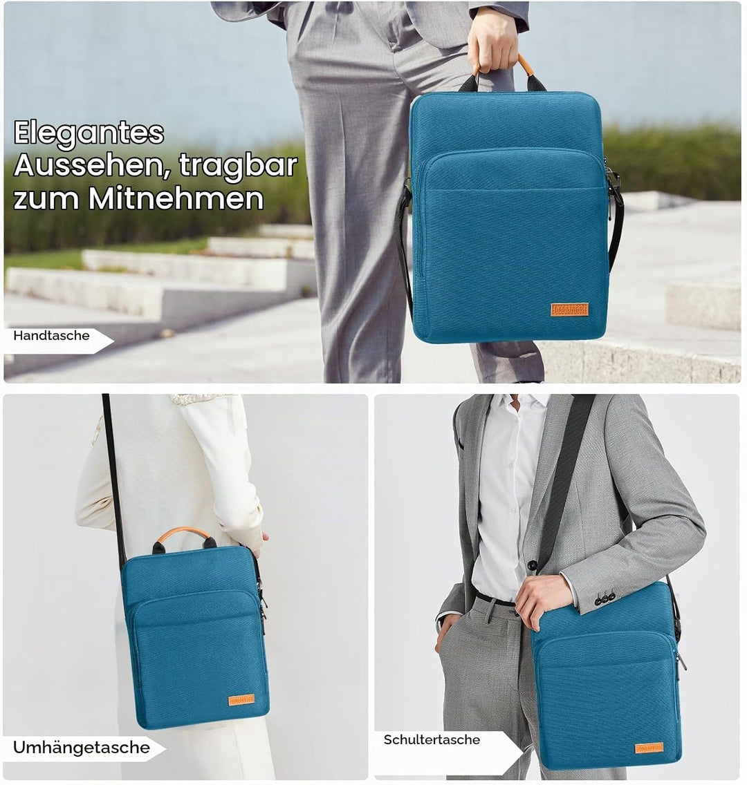 Dadanism 9-11 Zoll Tablet Tasche Schultertasche für iPad Pro 11", iPad Air 11", iPad (A16) 11", iPad
