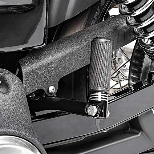 Sozius Fussrasten-Halter für Harley Davidson Dyna Low Rider S 16-17 schwarz