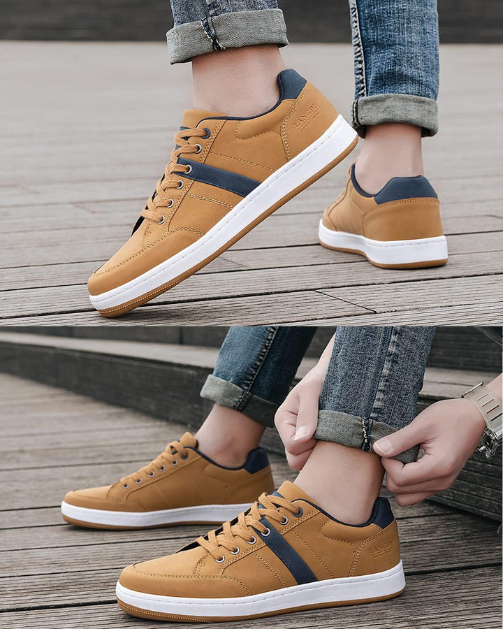 LANGDU Freizeitschuhe Herren Sneaker Walkingschuhe Leichtgewicht Atmungsaktive Sportschuhe Sneakers