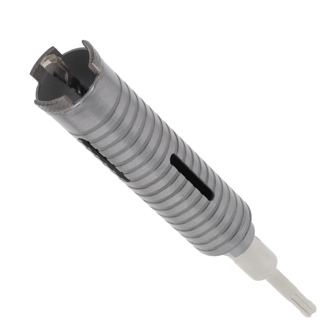 PRODIAMANT Diamant Bohrkrone ø 52mm Nutzlänge 150mm mit SDS Adapter lasergeschweisst für trocken Boh