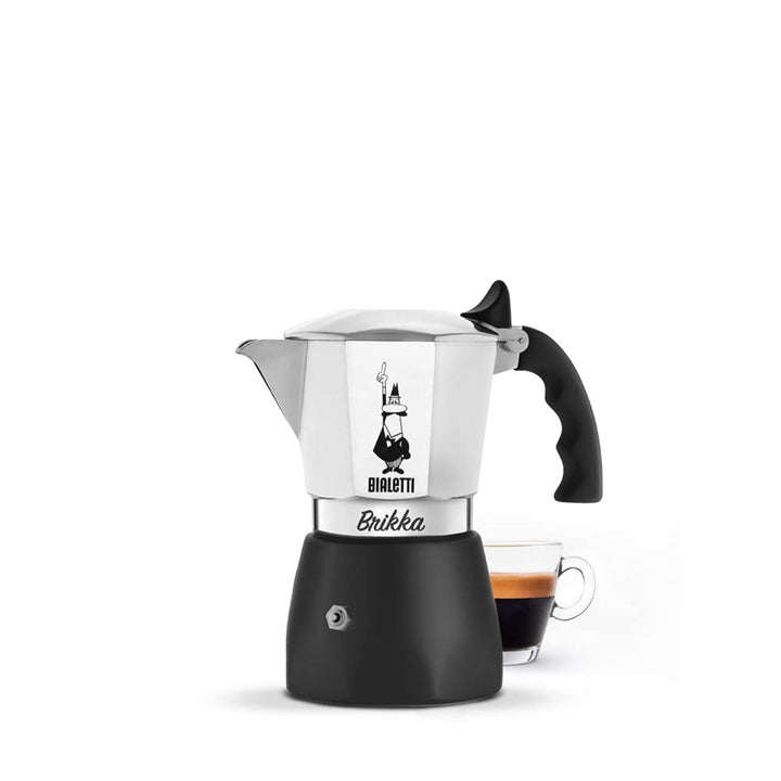 Bialetti Kaffeeautomat New Brikka, 2 Tassen (100 ml), cremiger Espresso wie in der Bar, nicht für In