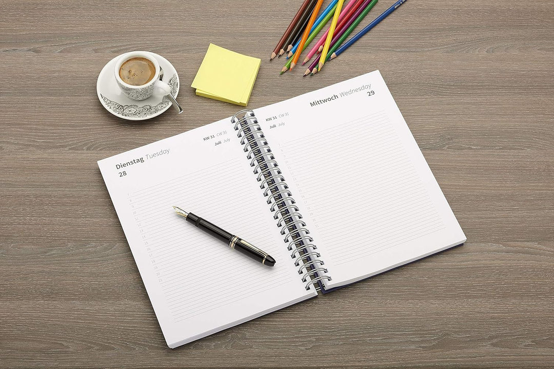 edition cumulus 2026/2027 Dicker Kalender DIN A4 – BROMBEERE (lila) - MADE IN GERMANY - Ideal fürs B