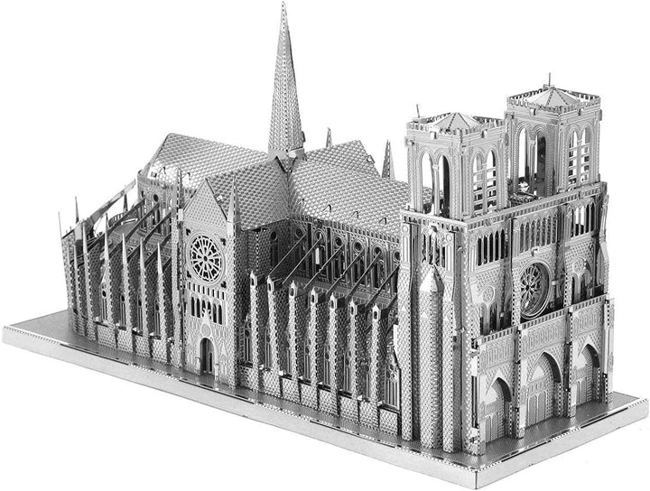Fascinations ICX003 Metal Earth Metallbausätze - Wahrzeichen Notre Dame, lasergeschnittener 3D-Konst