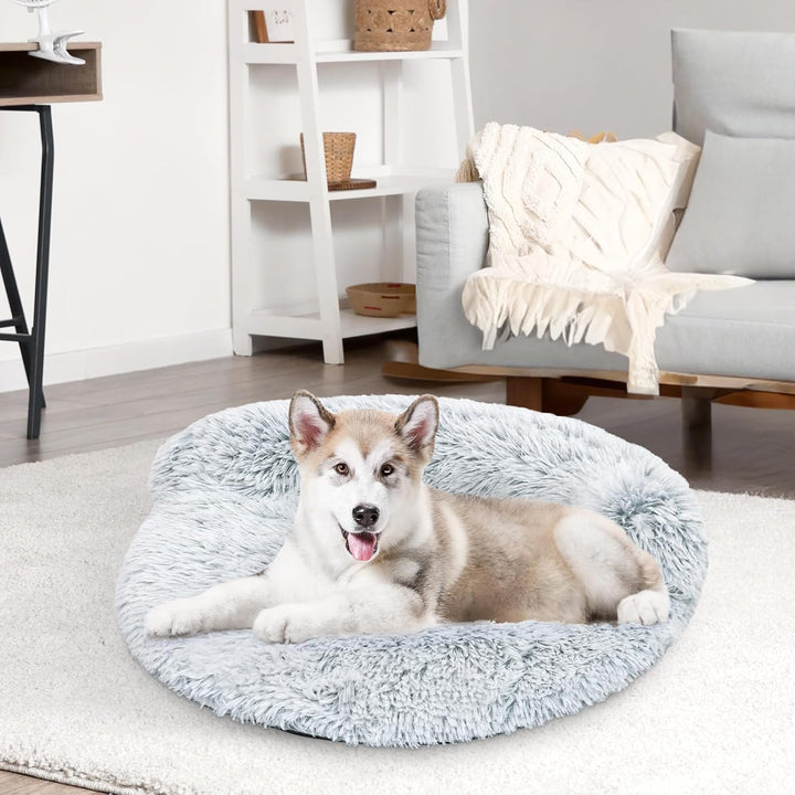 Katzenbett Hundebett, Rund Katzennest, Haustierbett Tierbett Waschbarer Flauschiges Weich für Kleine