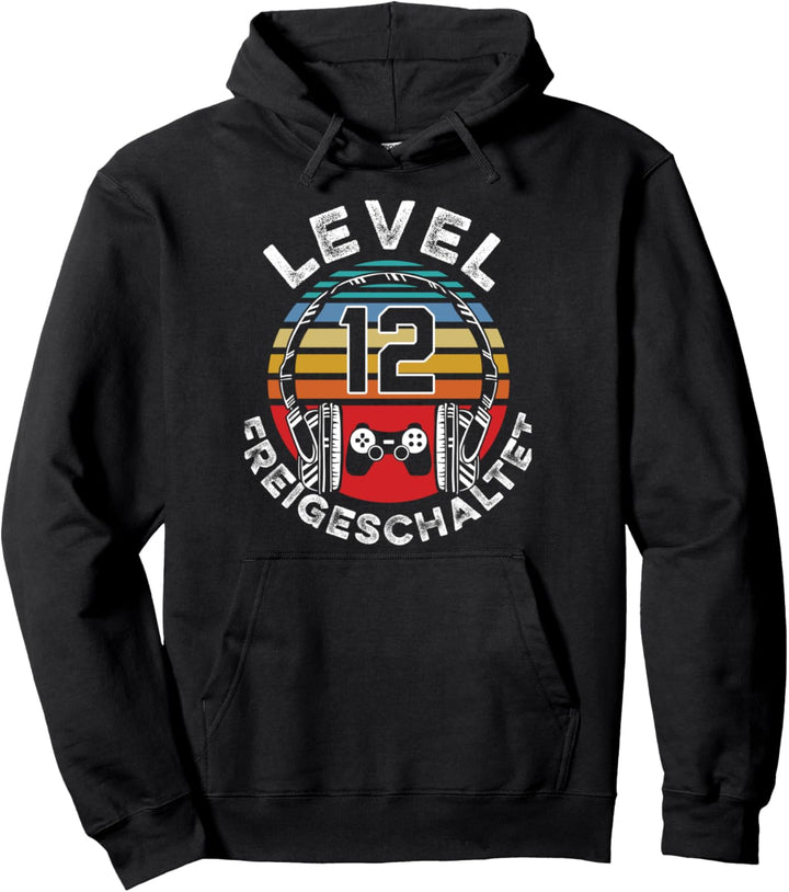 Level 12 Jahre Geburtstagsshirt Junge Gamer 12. Geburtstag Pullover Hoodie