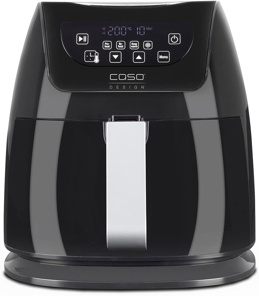 CASO | AF250 Heissluftfritteuse 3 L | Frittier-Korb für 1 kg, 60-200°C, Leistungsstark 1400 W, gesün