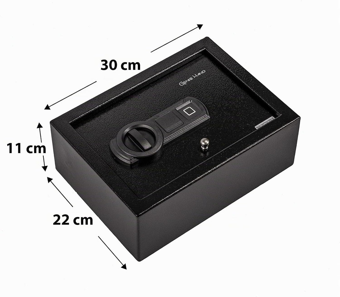 Genie Hand – Biometrischer Tresor mit Fingerabdruck – B-Klasse-Schloss – Anti-Bounce-Technologie (Sa