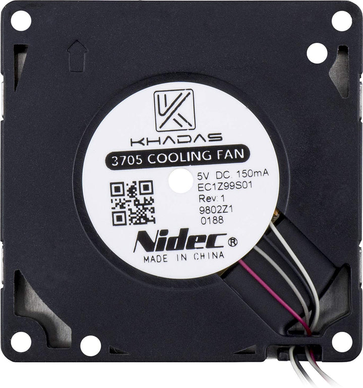 Khadas 3705 Leiser Kühlventilator Cooling Fan Kompatibel mit Neu VIMs/Edge-V/Edge Wärmeableiter 3705