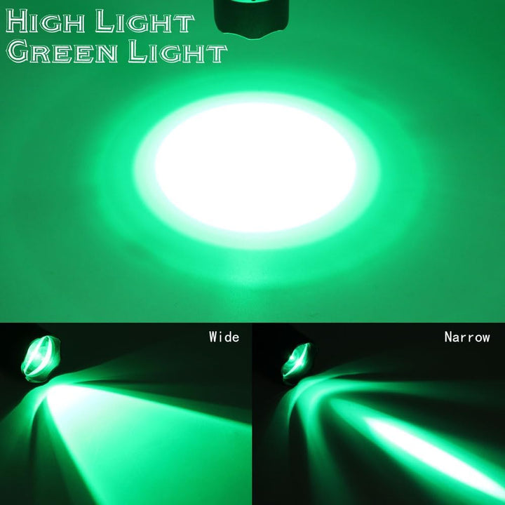 DARKBEAM Grünes licht Taschenlampe Taktische LED Aufladbar USB, 501BS hohe Lumen Zoomable Grüne Tasc