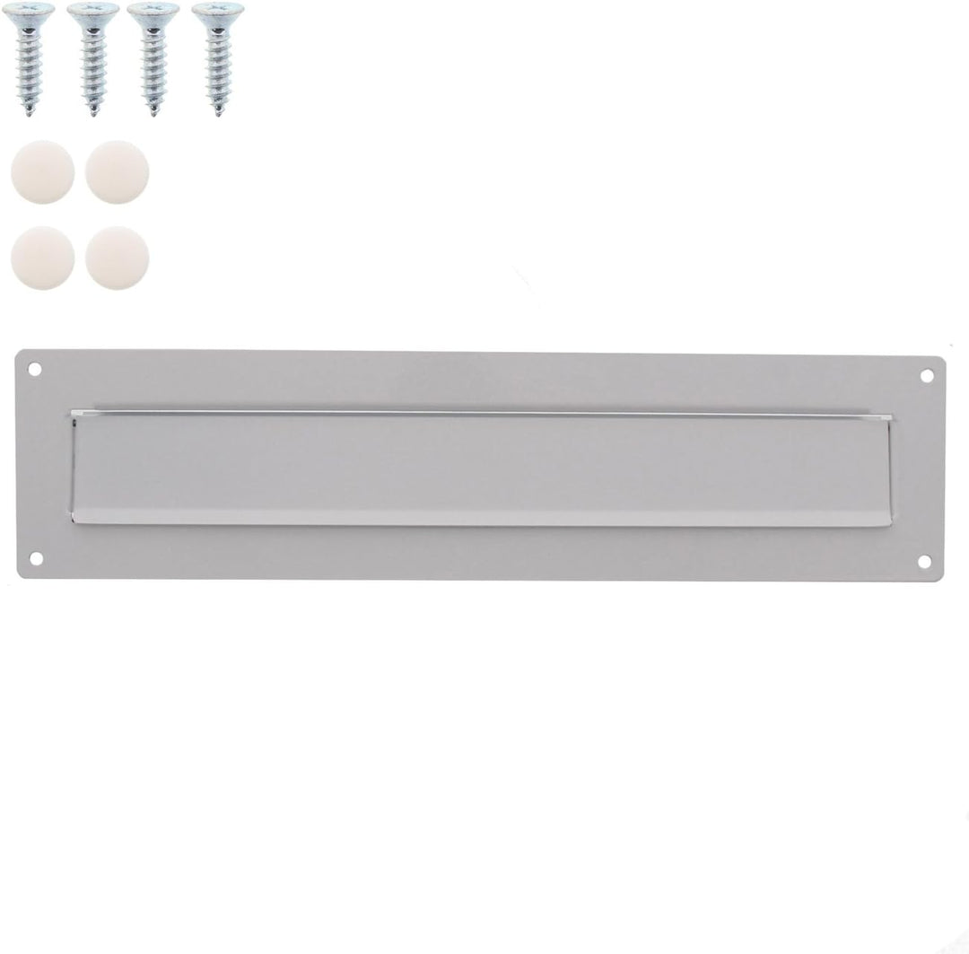 Burg-Wächter Aussen-Einwurfblende, Aluminium/Verzinktes Stahlblech, Porta 797 W, Weiss, Weiss