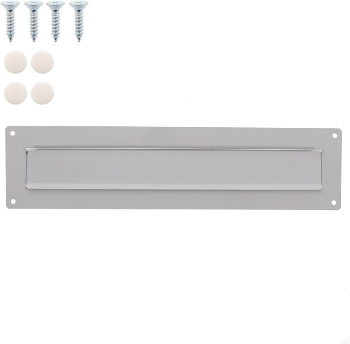 Burg-Wächter Aussen-Einwurfblende, Aluminium/Verzinktes Stahlblech, Porta 797 W, Weiss, Weiss