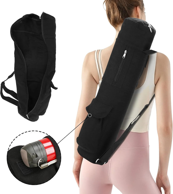 Yoga-Pad-Tasche, Segeltuch-Yogamatten-Aufbewahrungstasche, Multifunktionale Yoga-Tasche, Yoga-Trager