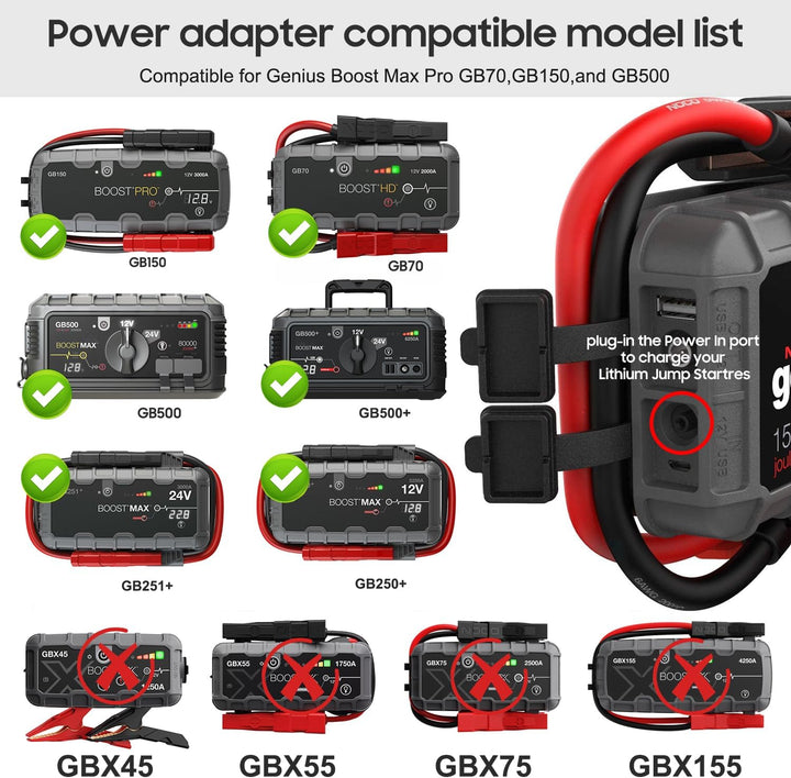 KFD Netzteil 14V 4A 56W Starthilfe Powerbank Ladegerät für NOCO GB70 GB150 GB250+ GB251+ GB500 GB500