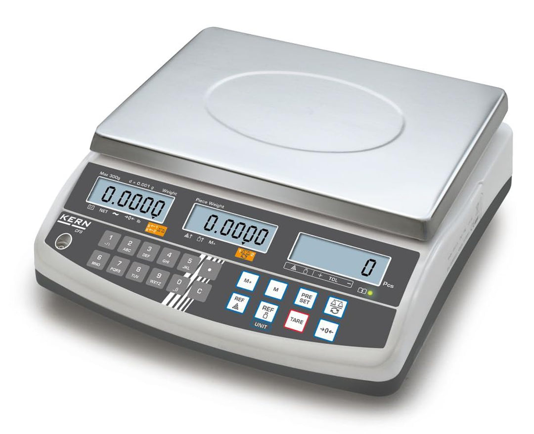 KERN winc15 Serie CFS cuentapiezas Waage, 15 kg Bereich-Wägezelle Skala, 0.2 g, 294 mm x 225 mm Plat
