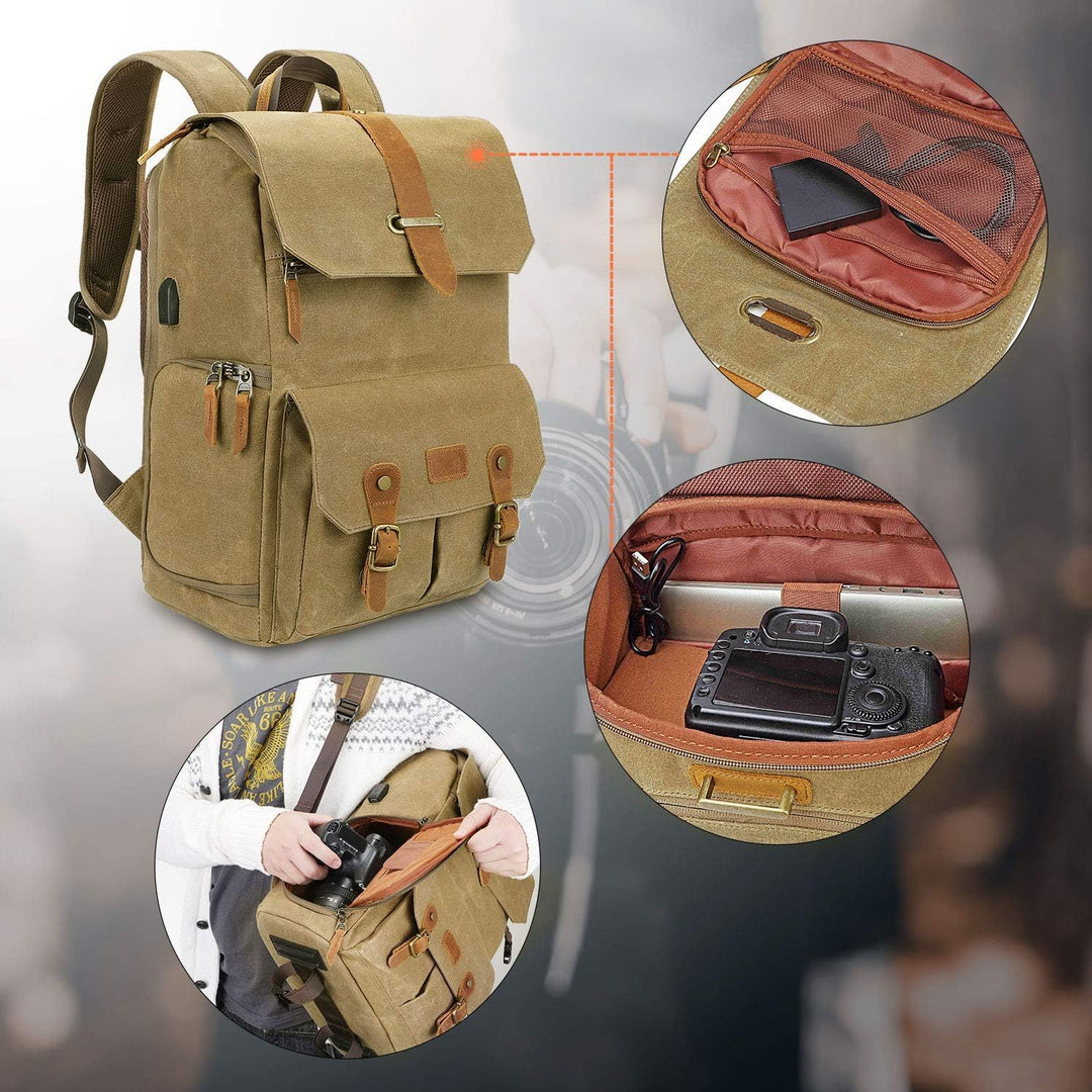 UBAYMAX Rucksack für Spiegelreflexkameras, wasserdicht, für Spiegelreflexkameras, stossfest, 39,6 cm