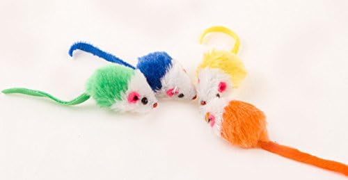 Tera Mice Katzenspielzeug Mäuse mit Katzenminze, gemischt, 10 Stück