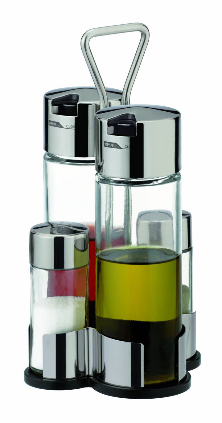 Tescoma Set Essig- und Öl-Set mit Salz- und Pfefferstreuer Club Menage-Set, Menage-Set
